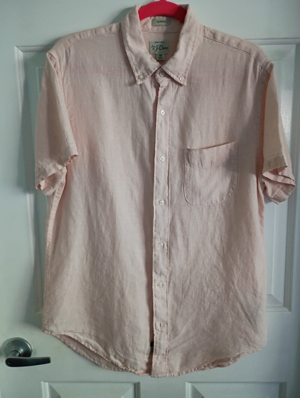 Men's J Crew Peach Button-Up Shirt